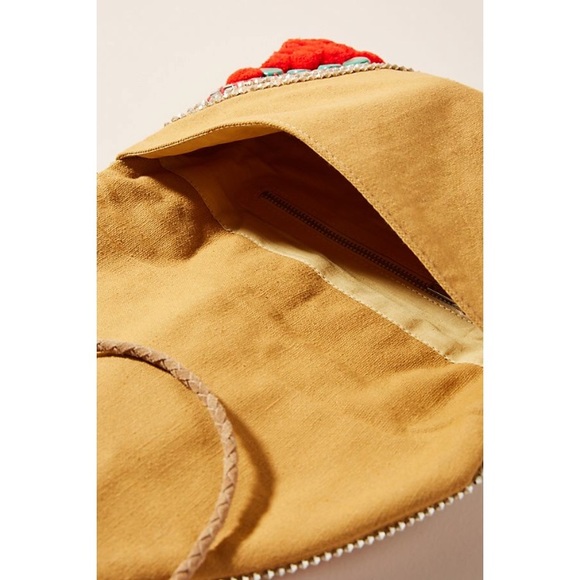 NWT Anthropologie Pom Pom envelope clutch - Picture 3 of 4